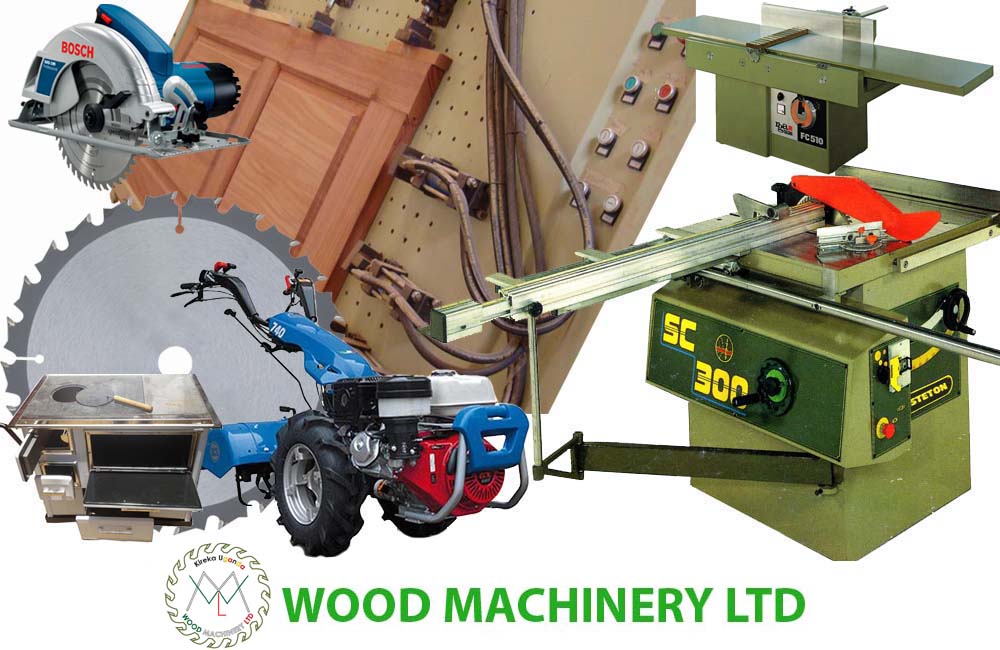 Wood Machinery Ltd. Uganda Wood & Agro Machinery, New and Used Italian Wood Working Machines, Sharpening Services for all types of Cutters, Spare Parts, Sand Paper and Tools, 2 Wheel Tractors, Kampala Uganda, Ugabox
